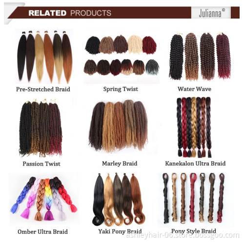 24inch yaki pony hair yaki braids ponytail synthetic hairpiece braids synthetic braiding hair